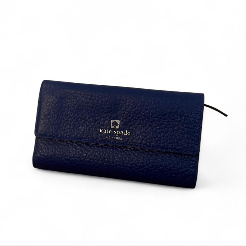 Kate Spade Blue Leather Wallet